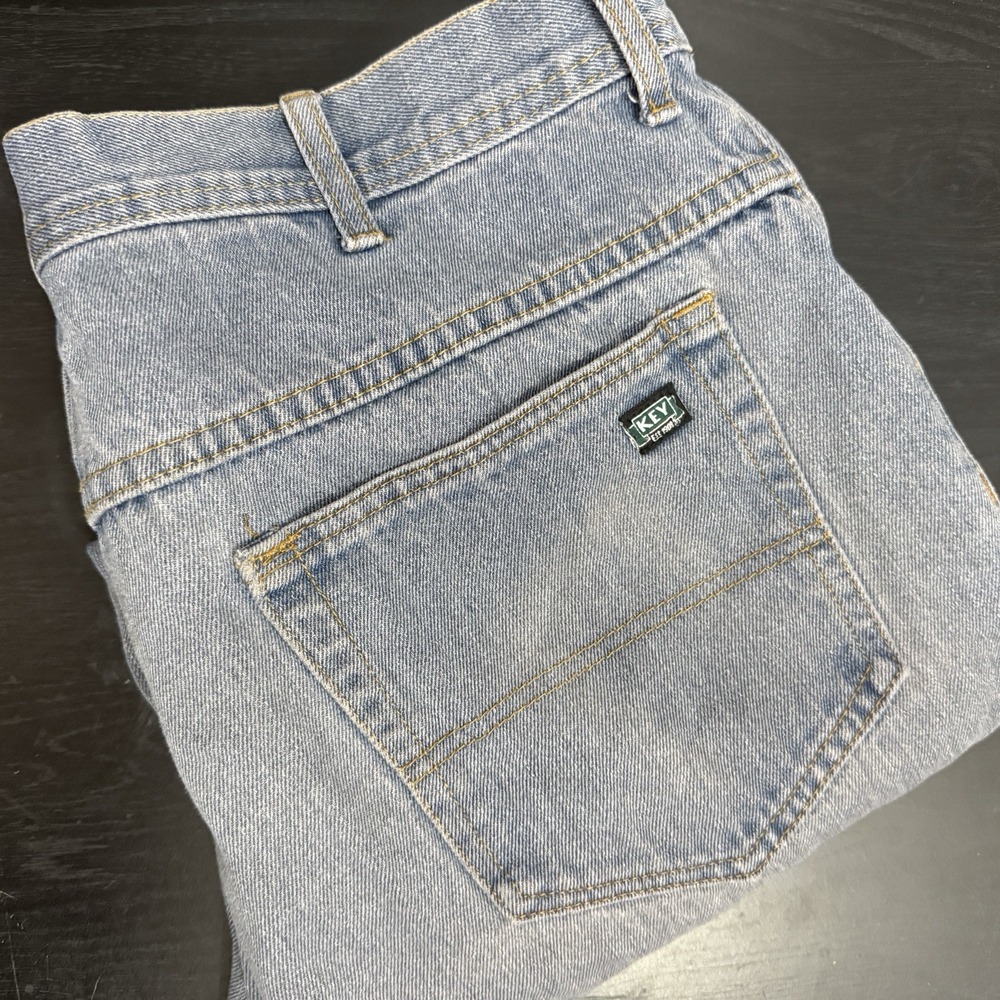 Vintage Key Jeans Mens 36x30 Fits 38x28 Chore Farmer Trucker Denim‎